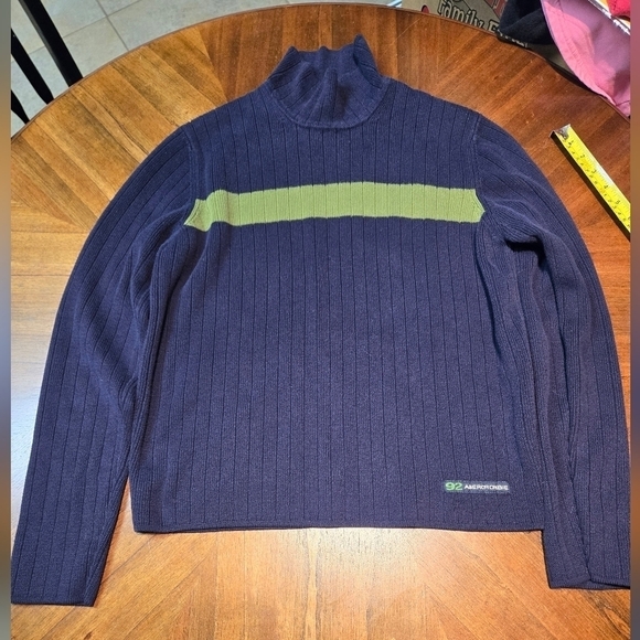 Abercrombie & Fitch Other - Vintage Abercrombie & Fitch y2k 90s Sweater Mens S Small Turtleneck AF 92 grunge